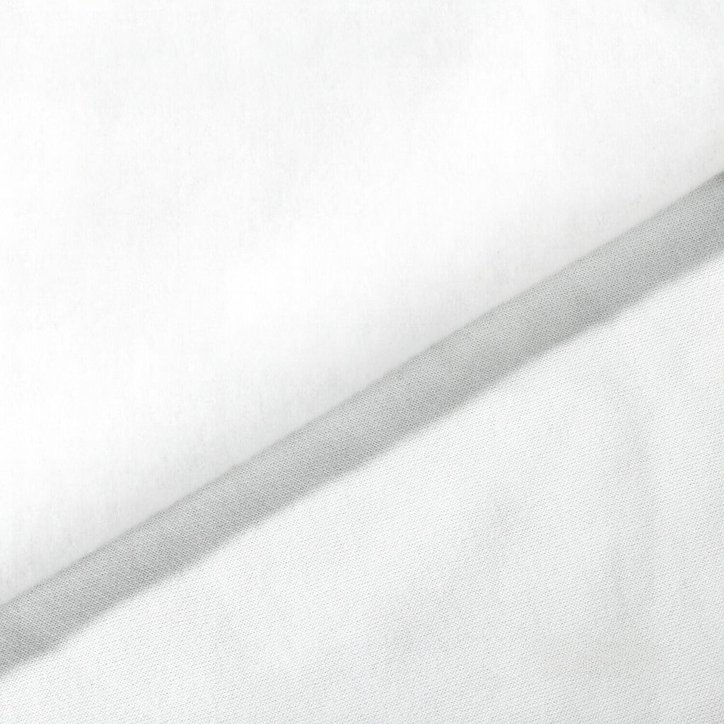 Tissu molleton blanc à intérieur gratté – idéal pour sweats et vêtements confortables – Cremalier