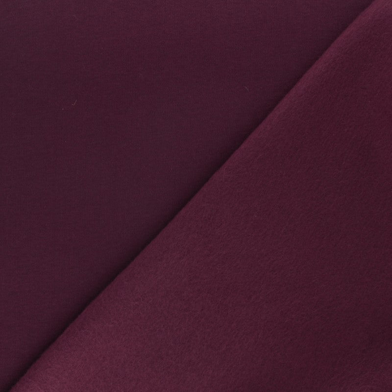 Tissu molleton bordeaux premium avec intérieur gratté – Cremalier
