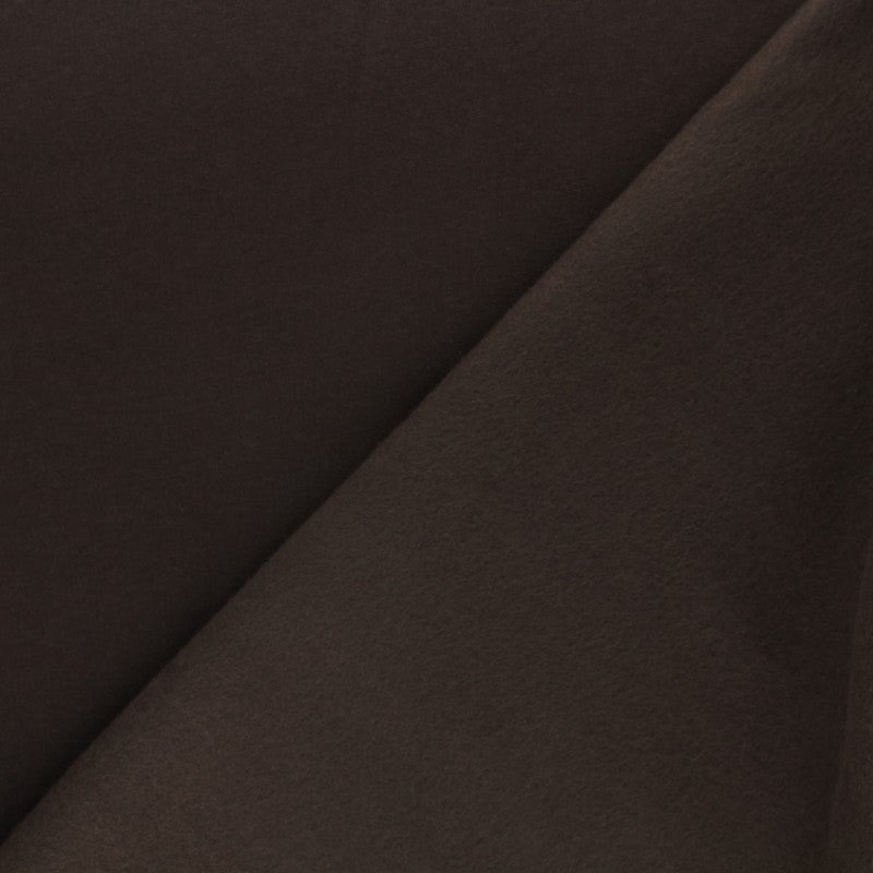 Tissu molleton marron foncé chaud et doux – Cremalier