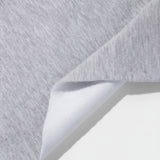 Tissu molleton gris chiné avec intérieur blanc gratté, idéal sweatshirts – Cremalier
